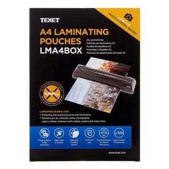 Texet A4 Laminator Pouches 100pk