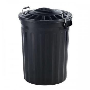 Dustbin Plasic Black 80ltr