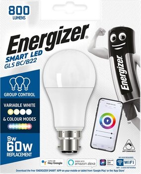 Energizer 9W (60W) 800 Lumens B22 Led 'Smart'