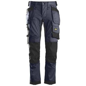Snickers 6241 Navy/Black AllroundWork Stretch Trouser S100(W35 30L)