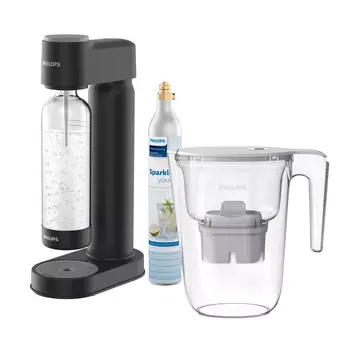 Philips Go Zero Sodamaker + Water Filter Pitcher