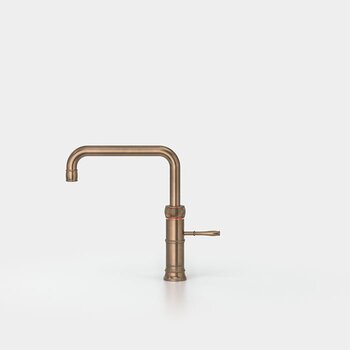 Quooker Classic Fusion Square Patinated Brass 7L Boiling Tap