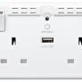 2G Twin Switched Socket Wifi C/W Usb