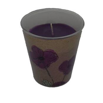 Botanical Cdl Votive W/Printed Wrap Hhgao2006