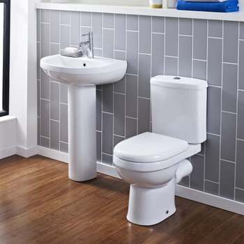 Ivo 5 Piece Close Couple Bathroom Suite