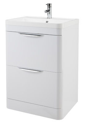 Parade Floor Standing 2 Drawer Basin Unit 600mm