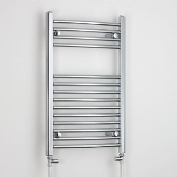 Flat Chrome Towel Rail 500 x 800