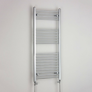 Flat Chrome Towel Rail 500 x 1200