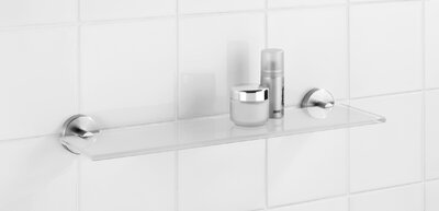 Wenko Bosio Stainless Steel Glass Shelf