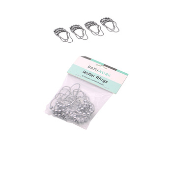 Bathworx Premium Roller Shower Curtain Rings