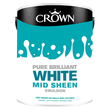 Crown Breatheasy Mid sheen Emulsion Brilliant White 2.5l
