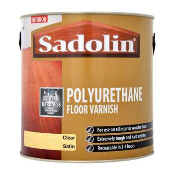 Sadolin Polyurethane Floor Varnish Clear Satin 2.5L