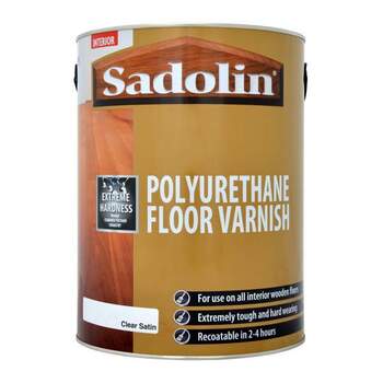 Sadolin Polyurethane Floor Varnish Clear Satin 5L