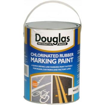 Douglas Chlorinated Rubber Line Marking Paint - White 5L
