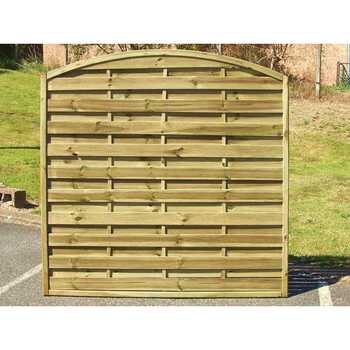 Green Arched Horizontal 1.8M X 1.8M Pressure Treated