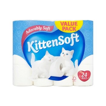 Kittensoft White Toilet Tissue