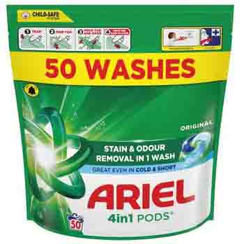 Ariel Liquitabs 3 In 1 Pods 51 Wash