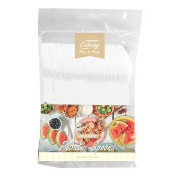 60 Pack Plastic Spoons