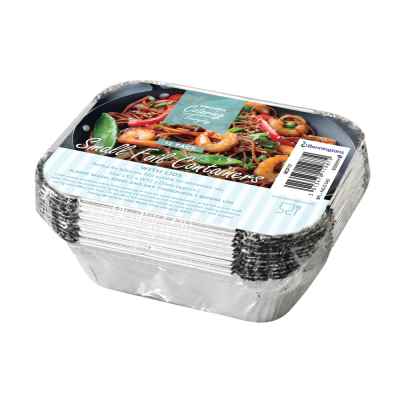 12 Pack Of Small Foil Food Containers With Lids