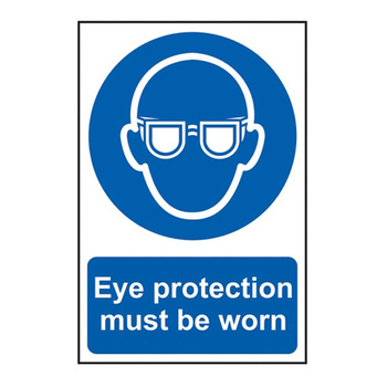 Eye Protection Must Be Worn - Pvc Sign (200 X 300mm)