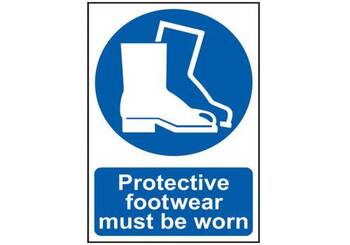Protective Footwear Must Be Worn - Pvc Sign (200 X 300mm)