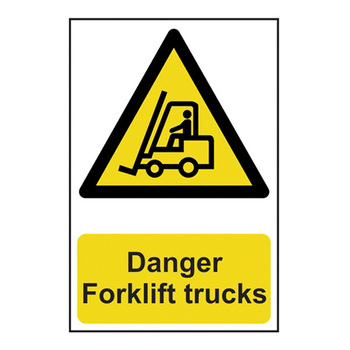Danger Forklift Trucks - Pvc Sign (200 X 300mm)