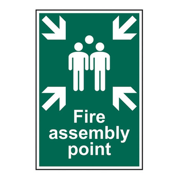 Fire Assembly Point - Pvc Sign (300 X 200mm)