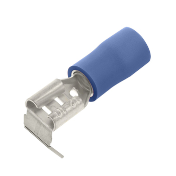 Blue Male/Female Pushon Adaptor 6.3mm