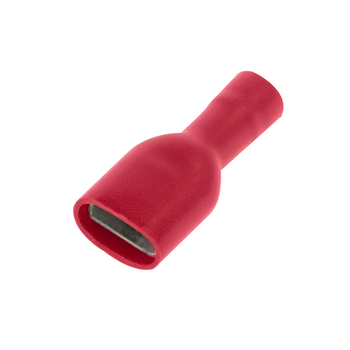 Red Fully Ins F Pushon 2.8mm & .8mm Tab
