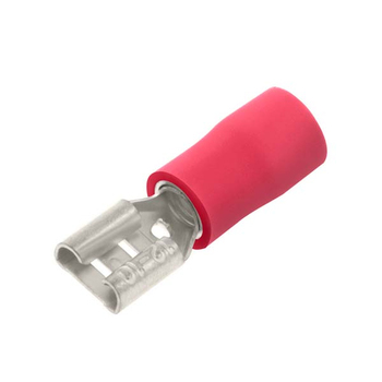 Red Female Pushon 2.8mm & .5mm Tab