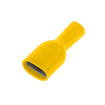 Yellow Female Push On 6.3mm
