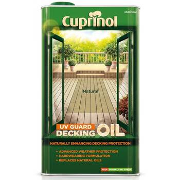 Cuprinol Uv Guard Decking Oil Natural 5L