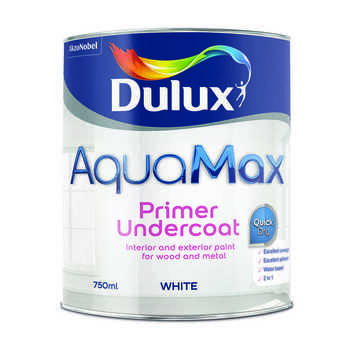 Dulux Water Based Aquamax Undercoat Pure Brilliant White 750ML