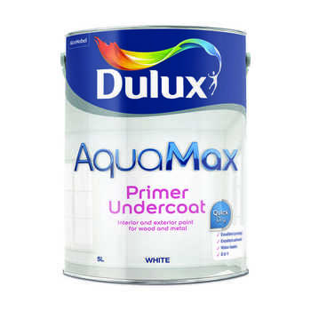 Dulux Water Based Aquamax Undercoat Pure Brilliant White 5L