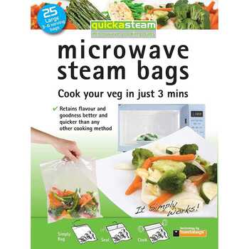 Planit Microwave Steam Bags Large 25 Pack