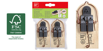 Supercat Wooden Mouse Trap Pair