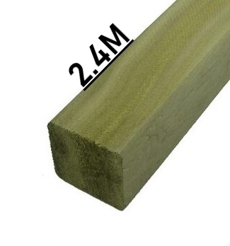 Irish Deck Post 94X94mm Rough pressure treated 2.4mt