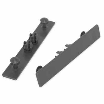 End Cap For Comp Decking Silver Grey