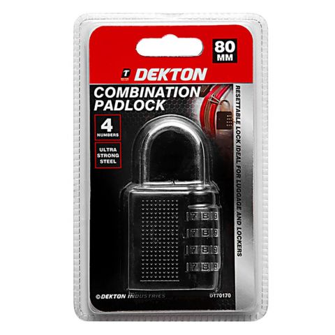 Dekton 4 Digit Combination Padlock