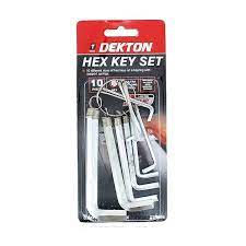Dekton Hex Key Set On Ring 1.5- 10mm 10Pce