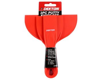 Dekton 3Pc Plastic Putty Knife