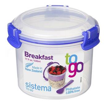Breakfast To Go (Aqua, Lime, Pink, Purple)