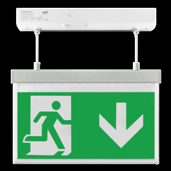 Led 2W M Hanging Exit Sigh Legend Down