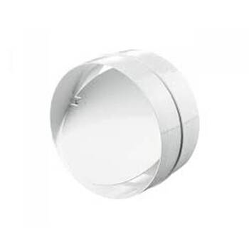 Europlast Circ Duct Joint With Valve Plastic 100mm