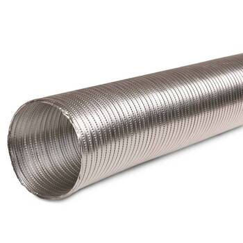 Europlast Aluminium Air Duct 100mm 1.5Mtr