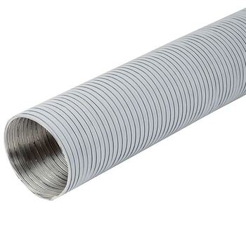 Europlast White Alu Air Duct 100mm 3Mtr