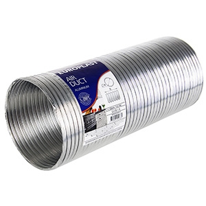 Europlast Aluminium Air Duct 125mm 1.5Mtr