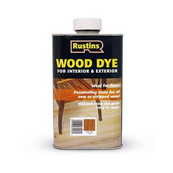 Rustins 250Ml Wood Dye Light Teak