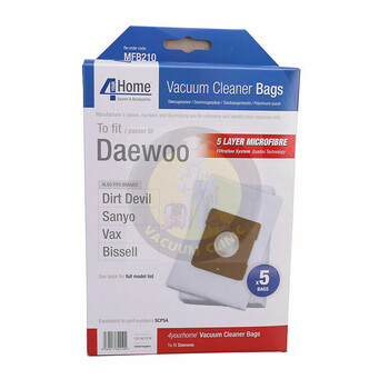 Microfibre Vacuum Bags Daewoo Pack 5