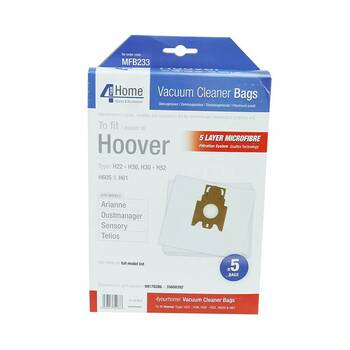 Microfibre Vacuum Bags Hoover H22 H30 H52 H60S Pk5